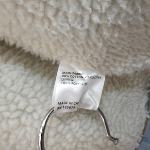 Saint Morta Sherpa Denim Jacket Small Men’s Unisex Oversized Boyfriend Fit - Picture 10 of 10